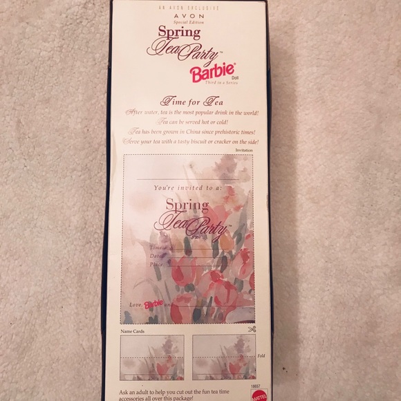 1997 NIB Avon Spring Tea Party Barbie Doll - Picture 6 of 7